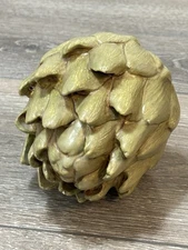 Signed Mary Kirk Kelly Artichoke Ceramic Sculpture Vegetable Art