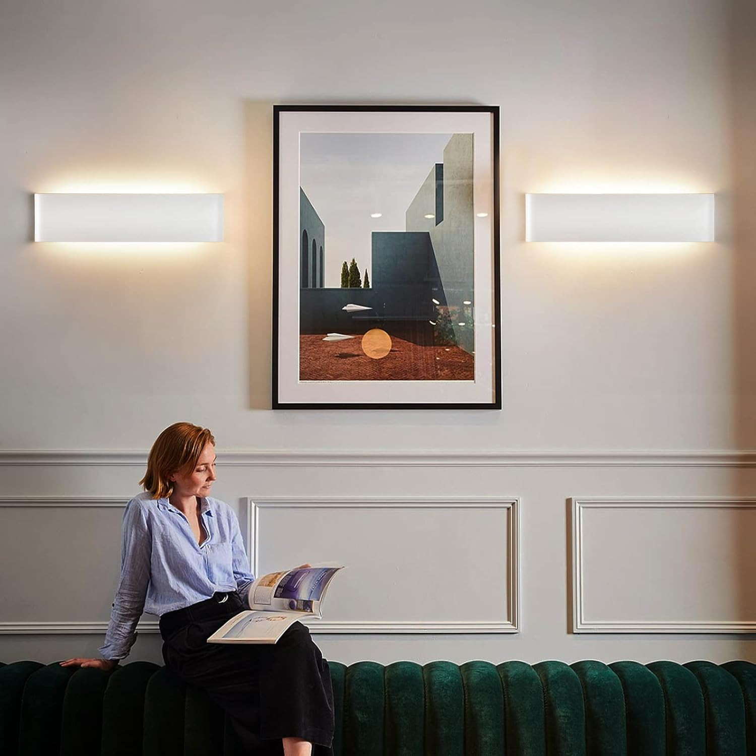 Applique LED Interno 18W 2160LM: Lampada da Parete Moderna 450mm - 3