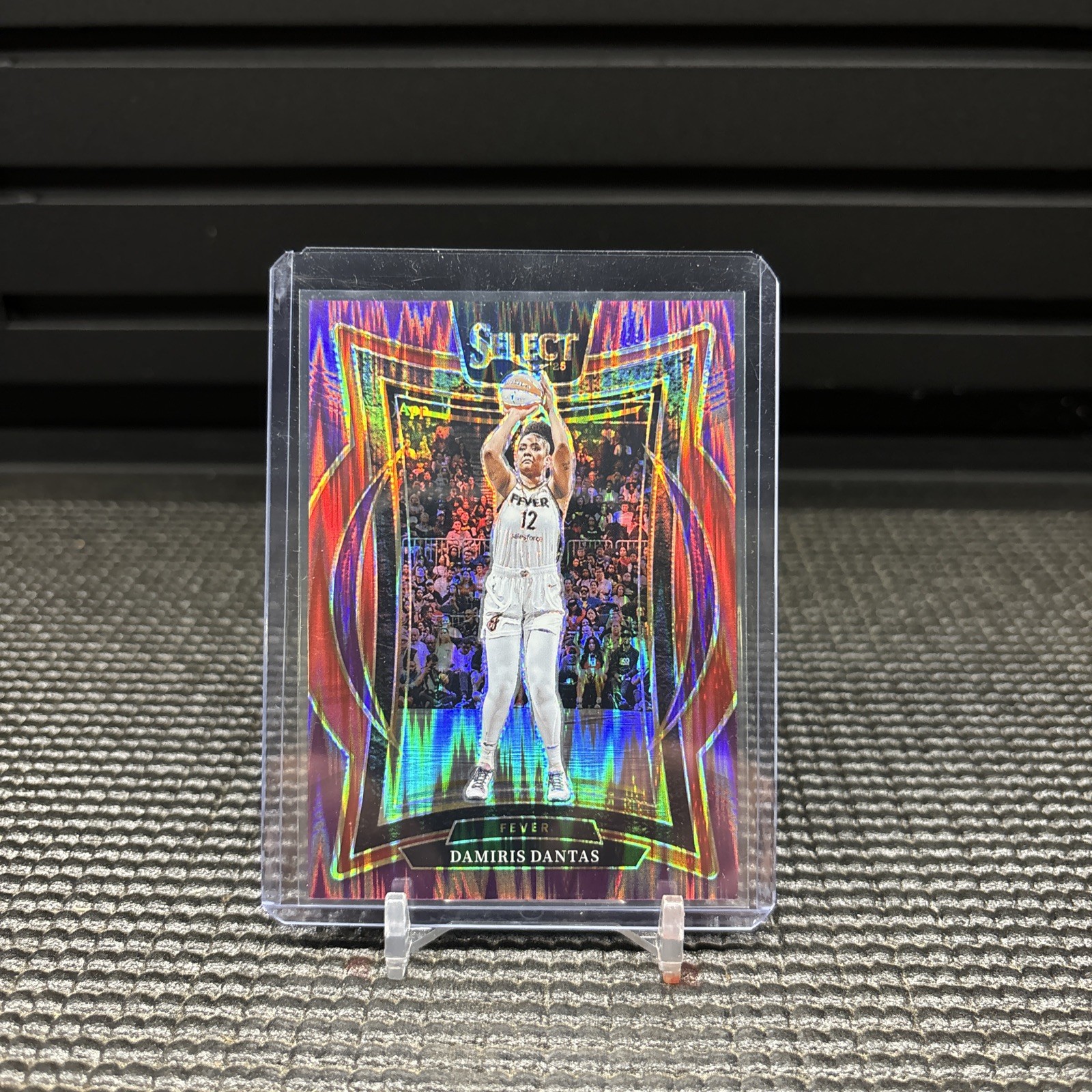 2025 Panini Select WNBA Damiris Dantas Purple Flash Prizm /149 #37 Fever