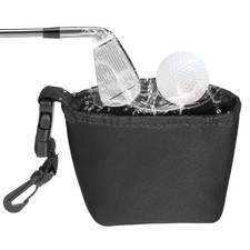 Golf Club and Golf Ball Cleaning Bag - Portable Golfs Ball Washer for Bag
