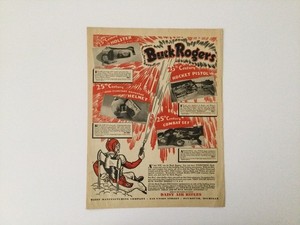 Vintage 1934 Daisy Rifles Buck Rogers 25th Century Combat Set Original Print Ad