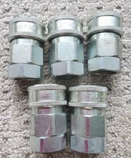 5 Parker VHC8 Hydraulic Hose Valve Fitting: Steel, 1/2" NPTF FREE SHIPPING 