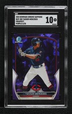 2023 Bowman Chrome Sapphire Edition Purple /25 Yasser Mercedes SGC 10 GEM 15tx