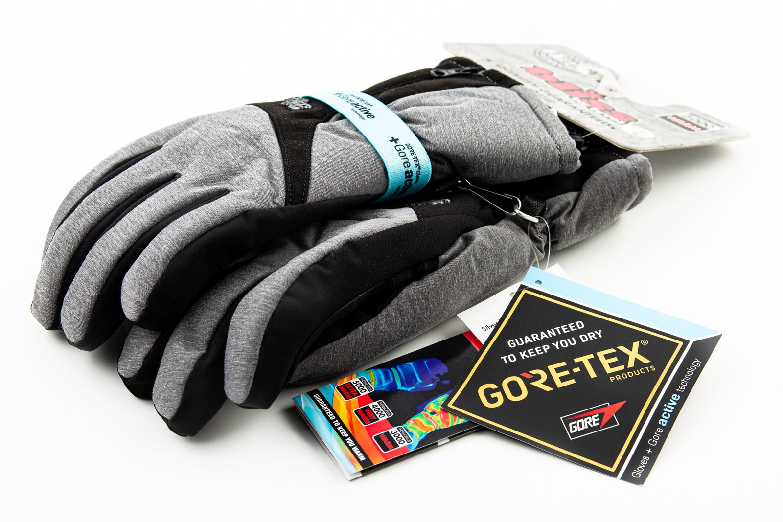 Level Bliss Emerald Guanti Da Sci Gore-Tex Per Donne Grigio Taglia S foto 2