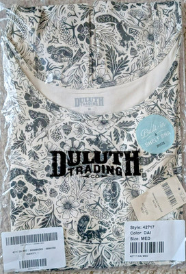 Duluth Trading Women's No-Yank Shelf Bra Tank Medium Flowers/Squirrels Pattern
