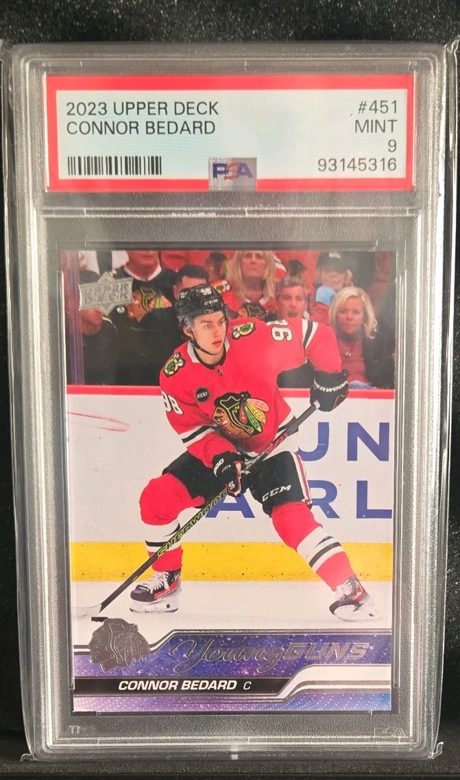 2023-24 Upper Deck Series 2 - Young Guns Connor Bedard #451 PSA 9