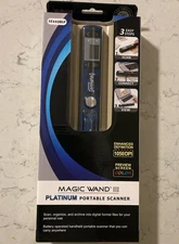 VuPoint Magic Wand III Platinum Portable Scanner ST442BLP, Color Screen - NEW