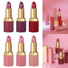 Lápiz labial para mujer textura sedosa 1 pieza brillo metálico brillante lápiz labial brillante