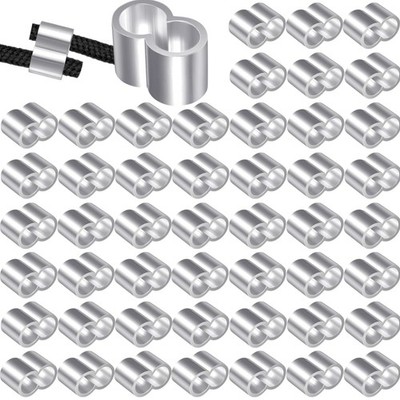 Seilklemme 50er Set 8mm Aluminium Klammer Kabelzubehör Rope Clamp