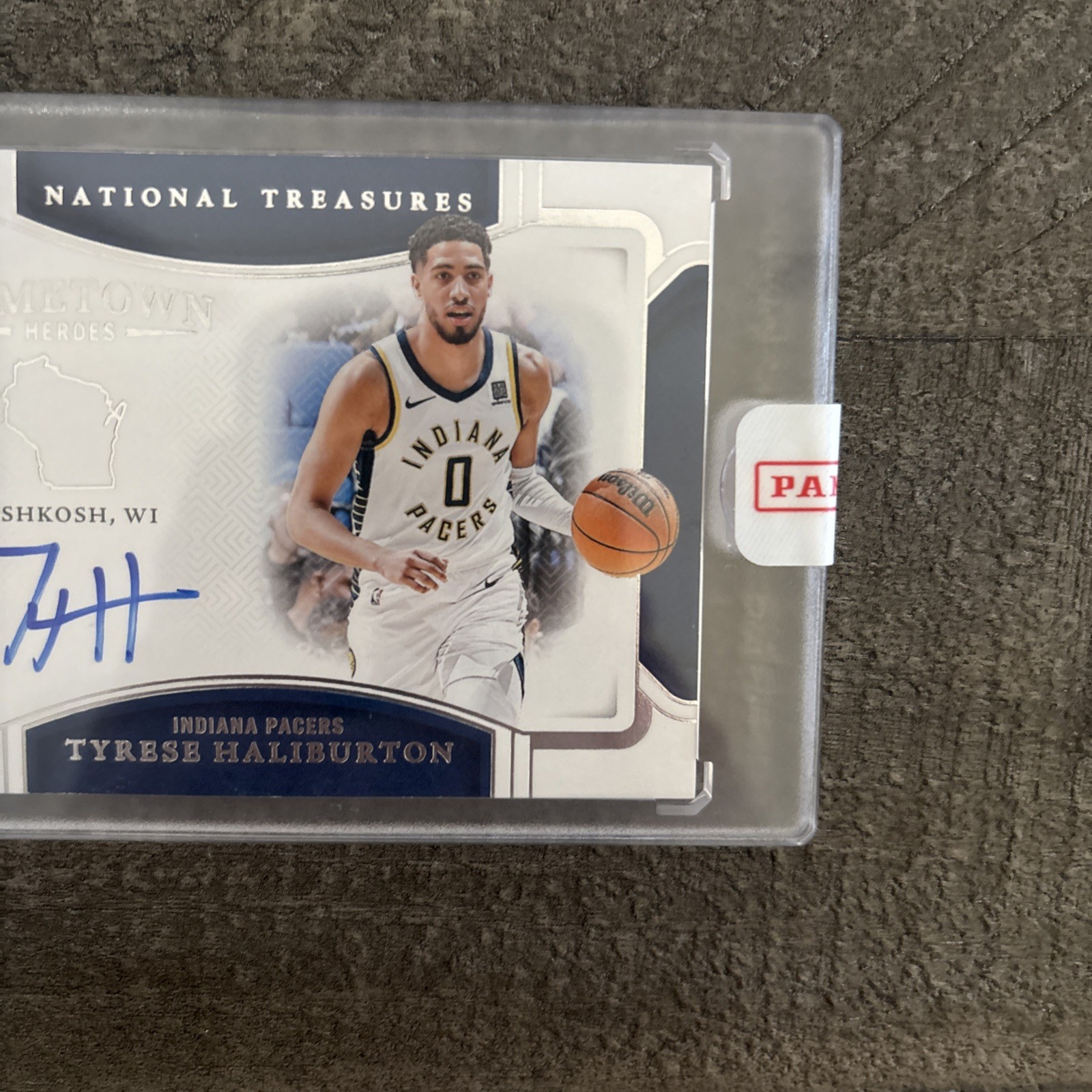 2024-25 National Treasures Tyrese Haliburton Hometown Heroes Auto 14/25 Sealed! view 3