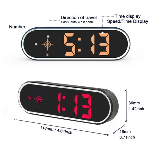 New Colorful Speedometer HUD GPS Digital Speed Meter MPH KM/H Speedo Head Up ... - Picture 9 of 9