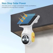 Solar Camera Security Outdoor - 100 Wire-Free Security Cameras Wireless Outdoor