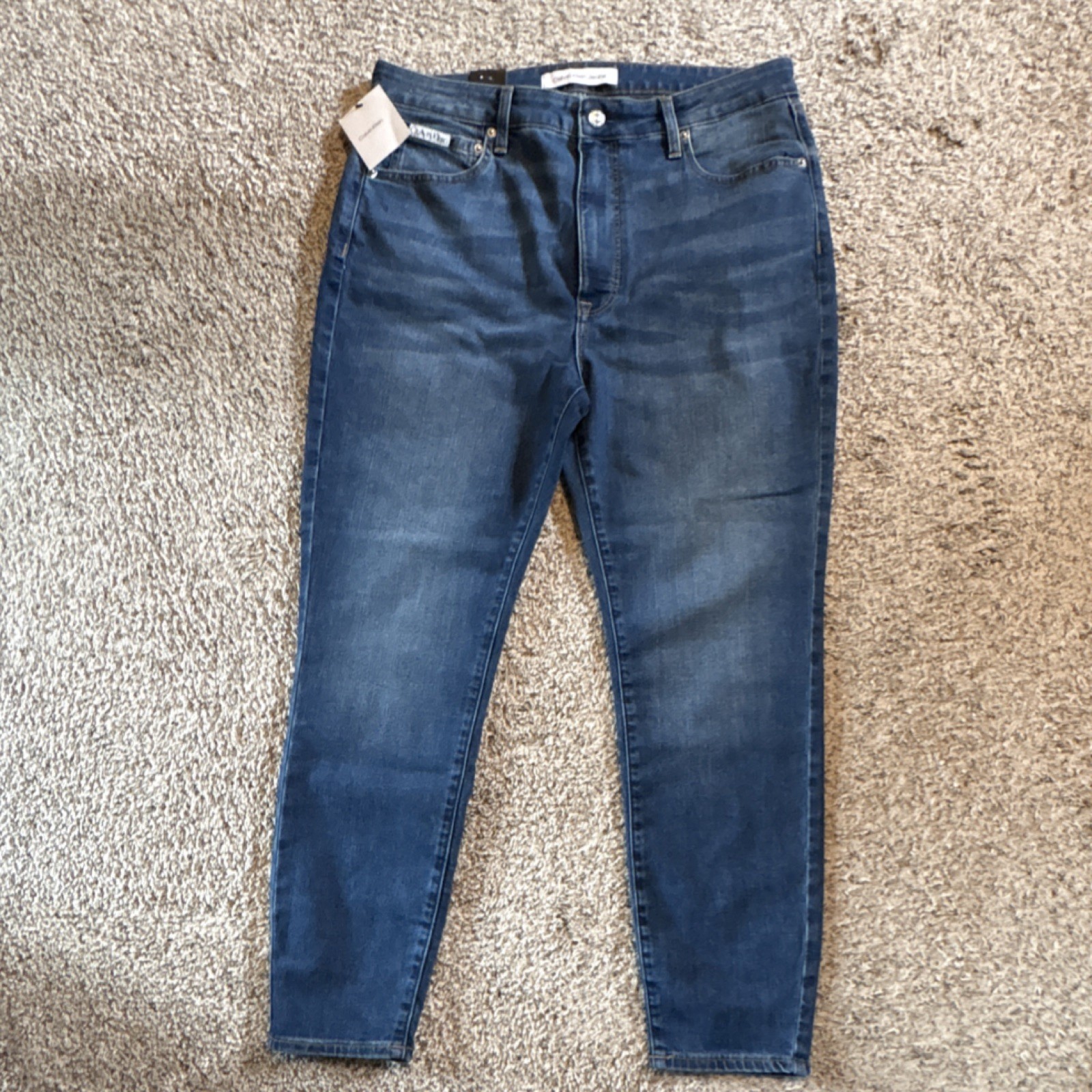 Calvin Klein-High Rise Skinny Ankle 