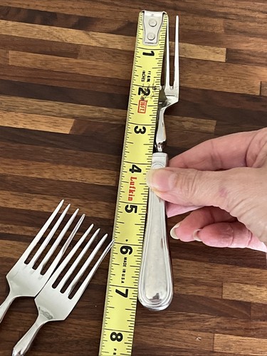 WSF15 Salad Fork Williams-Sonoma 18/10 France Used Stainless Flatware 7 1/2" - Picture 10 of 11