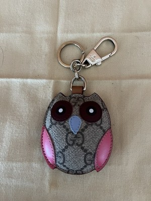 Gucci Owl Shaped Bag Charm Key Chain Preloved | eBay