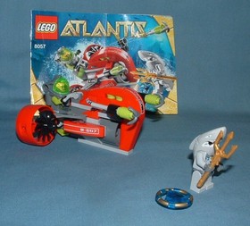 ATLANTIS, GUARDIAN OF THE DEEP SET 8058 & WRECK RAIDER 8057 - LEGO - 2010 - USED