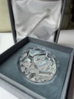 Steuben Glass Turtle Hand Cooler w/box Signed, by Lloyd Atkins 5514
