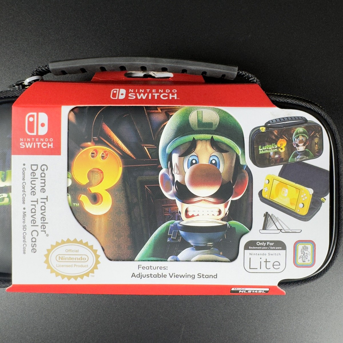 Nintendo Switch LITE Game Traveler Deluxe Travel Case Luigi