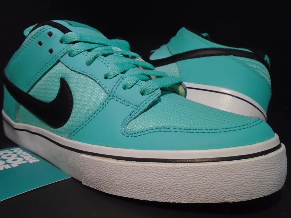 2012 NIKE DUNK LOW LR SB CRYTAL MINT GREEN BLACK WHITE AQUA