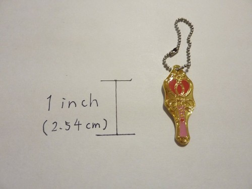 Sailor Moon Trucco Piatto 2 Charm Portachiavi Spirale Cuore Luna Asta