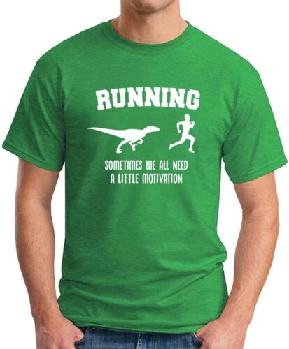 RUNNING SOMETIMES WE NEED MOTIVATION T-SHIRT Mens Funny Slogan Novelty Gift Top - Picture 11 of 21