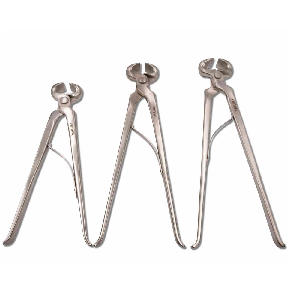 AMKA Hufzange mit Feder Hufschneidezange Edelstahl 3 Längen