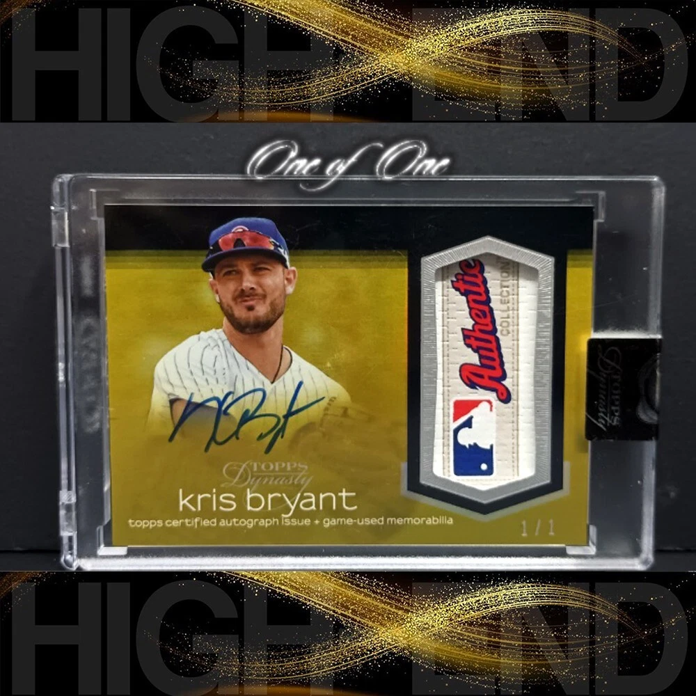 KRIS BRYANT 2018 Topps Dynasty 1/1 Game Used Memorabilia Auto #AP-KB4
