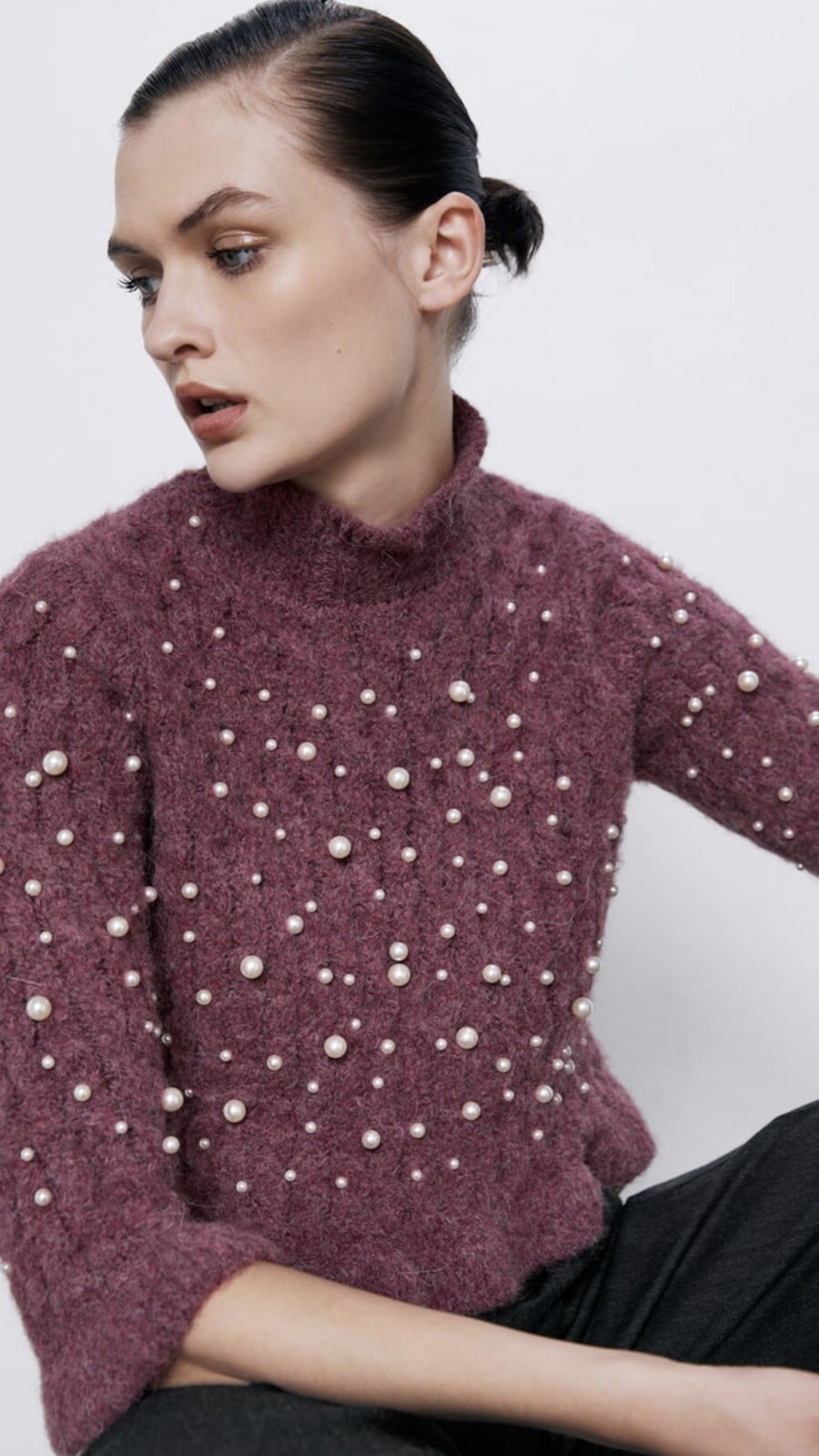 MILANA ALPACA BLEND SWEATER - PEARLY PURPLE main image 0