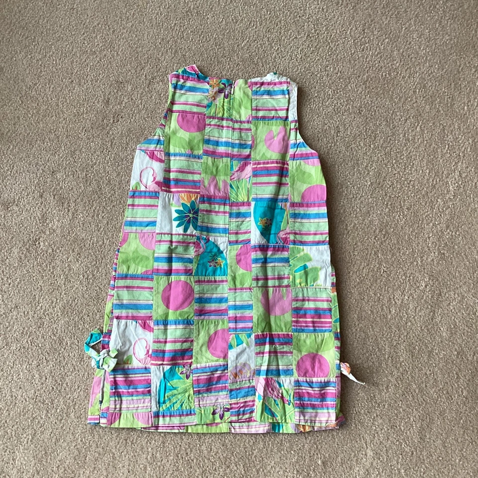 CORKYS KIDS GIRLS 6X SLEEVELESS SUNDRESS, POCKETS, LINED, BACK ZIP, MULTIPATTERN - Image 4 of 4