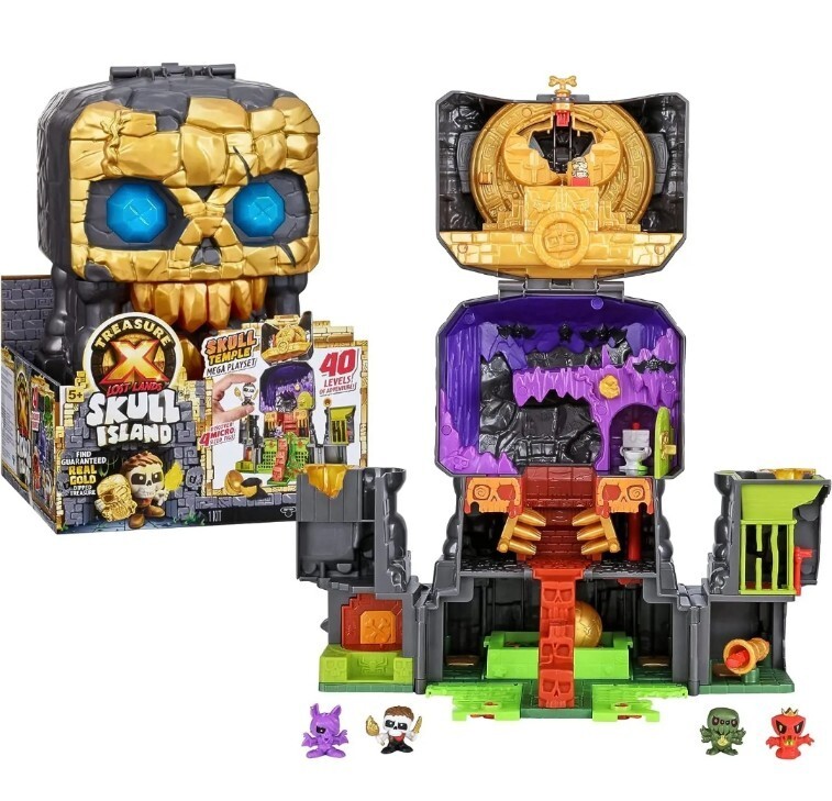 TREASURE X Lost Lands Skull Island Temple Mega Playset 40 Levels