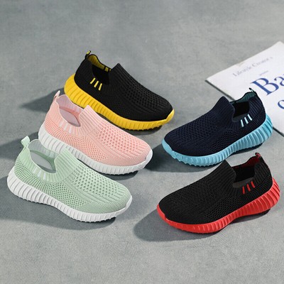 2025Kinder Stoff Schuhe Hausschuhe Klett Sneaker Freizeit Kita Sportschuhe DE