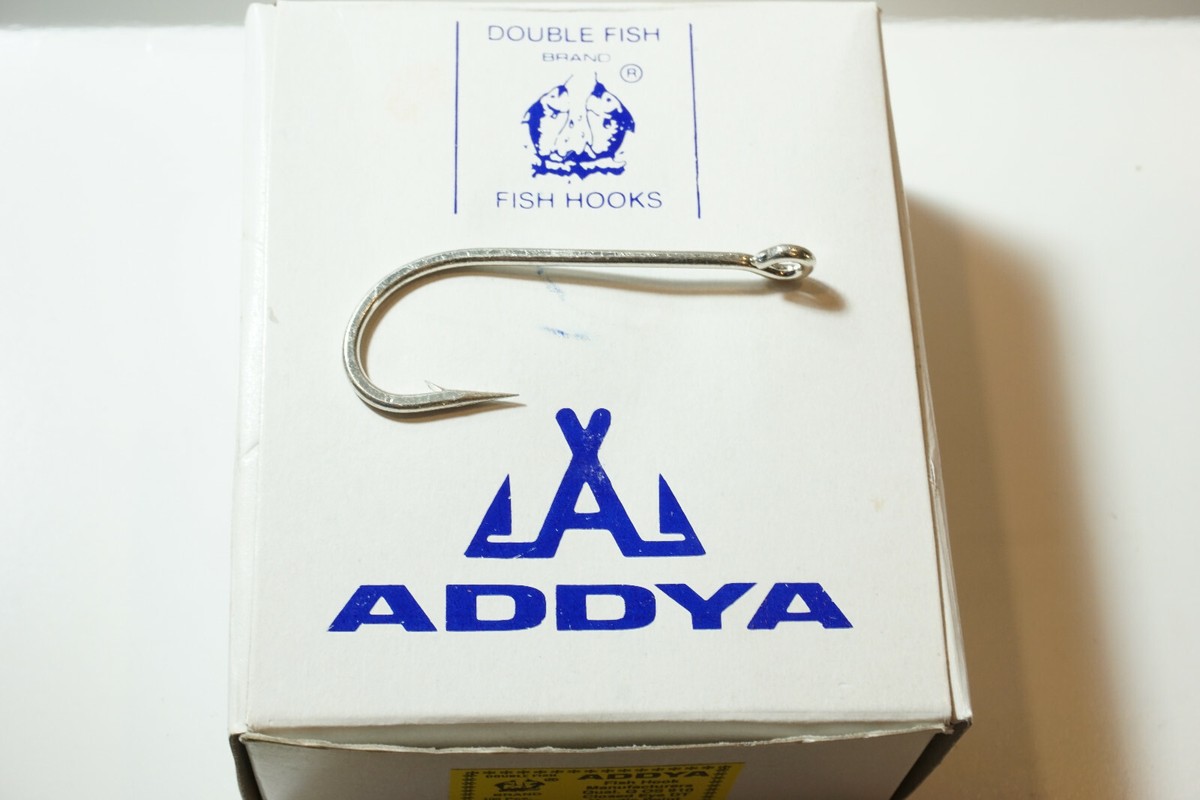 addya fish hooks Outdoors Heavy Duty Circle (Sea Guard Tin) 1/0 Octopus Hook Reversed 2X is designed for inshore fishing ADDYA Big Game Fishing Hooks