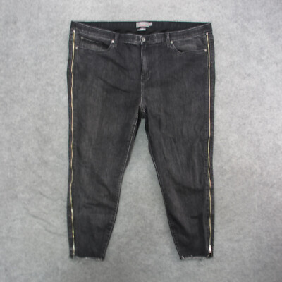 Torrid Jeans Women's Plus Size 26 Black Dark Wash Sky High