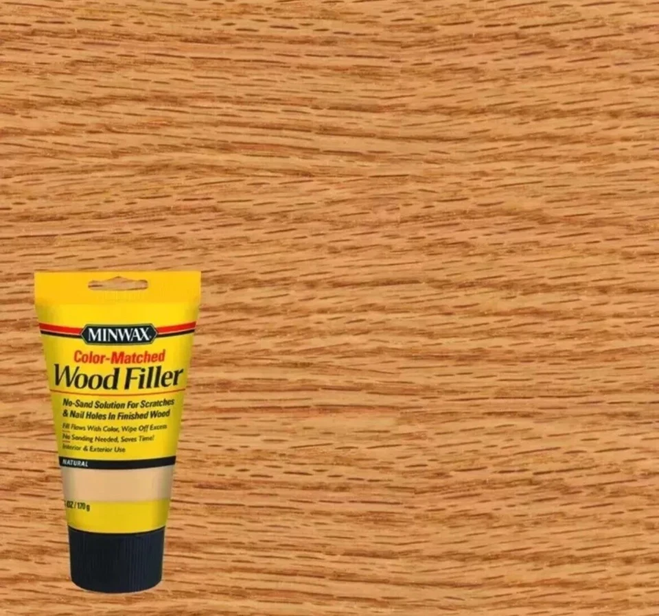 LOT OF 2 Minwax NATURAL Wood Filler Putty 6oz Repair Scratches Holes Cracks - Image 2 of 4