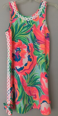 NWOT Lilly Pulitzer Stella Shift Dress, Serene Blue Paradise Bound print, Size 0