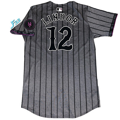Mets 2024 Ny Mets Black Jersey 2021 Francisco Lindor New York Mets
