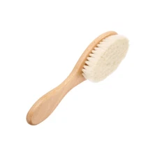 1PC Face Cleaning Brush Wool Beard Brush Portable Beard Straightening Brush