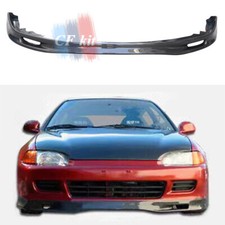 Carbon Fiber For Honda Civic 92 2dr Spoon Hatchback 3d Front Bumper Lip Spoiler