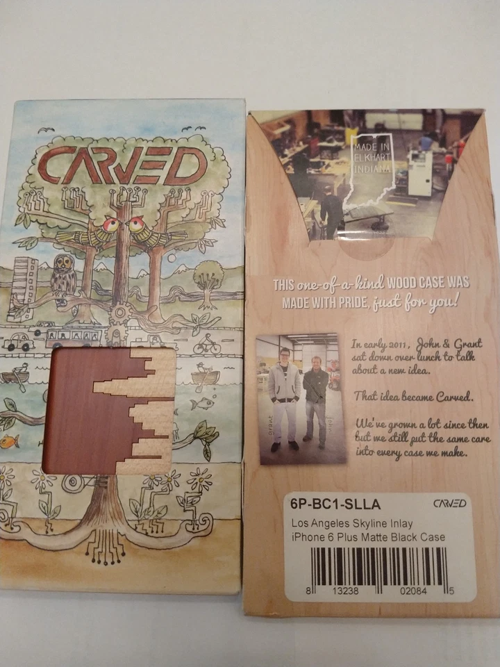 Único iPhone 6 Plus de madera tallada en el horizonte de la ciudad de Los Ángeles... ¡¡Nuevo!!! Foto 2 de 4