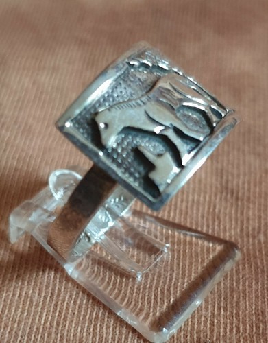 Anillo para caballos, caballo, semental, poni, plata 925%, equitación e indios, talla 61 - Imagen 2 de 5
