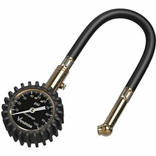 Certified ANSI Tire Gauge- 0-100 PSI Heavy Duty 2" Glow Dial for Car Tires