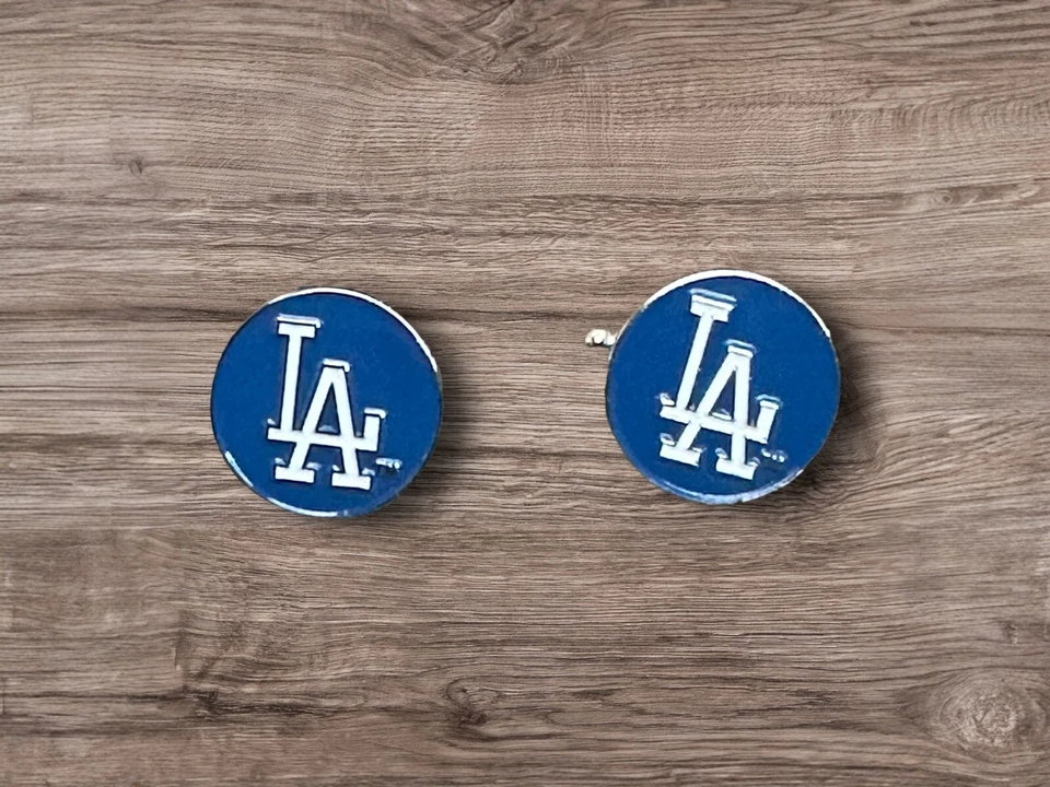 Gemelos, clip de corbata o juego completo de los Dodgers de Los Ángeles LA Foto 3 de 4