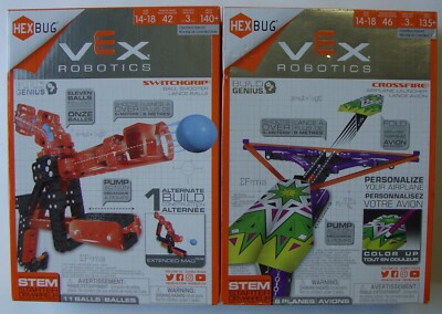 HEXBUG VEX ROBOTICS SWITCHGRIP AND CROSSFIRE LOT OF 2 NEW SEALED