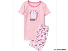 NEW GYMBOREE GIRLS PURRFECT KITTY SHORTIE GYMMIES SLEEPWEAR PAJAMA SET SIZE 2T