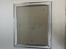 T29 8x10 Picture Frame Silver Contemporary Glass Photo Pane