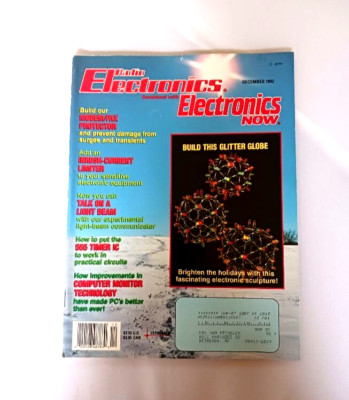 ELECTRONICS NOW Build This Glitter Globe Volume 63 #12 December 1992 Magazine