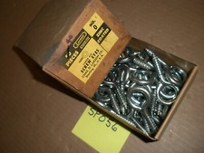 Large Eye Steel Screw, Zinc Coated, Size 0, New Open Box