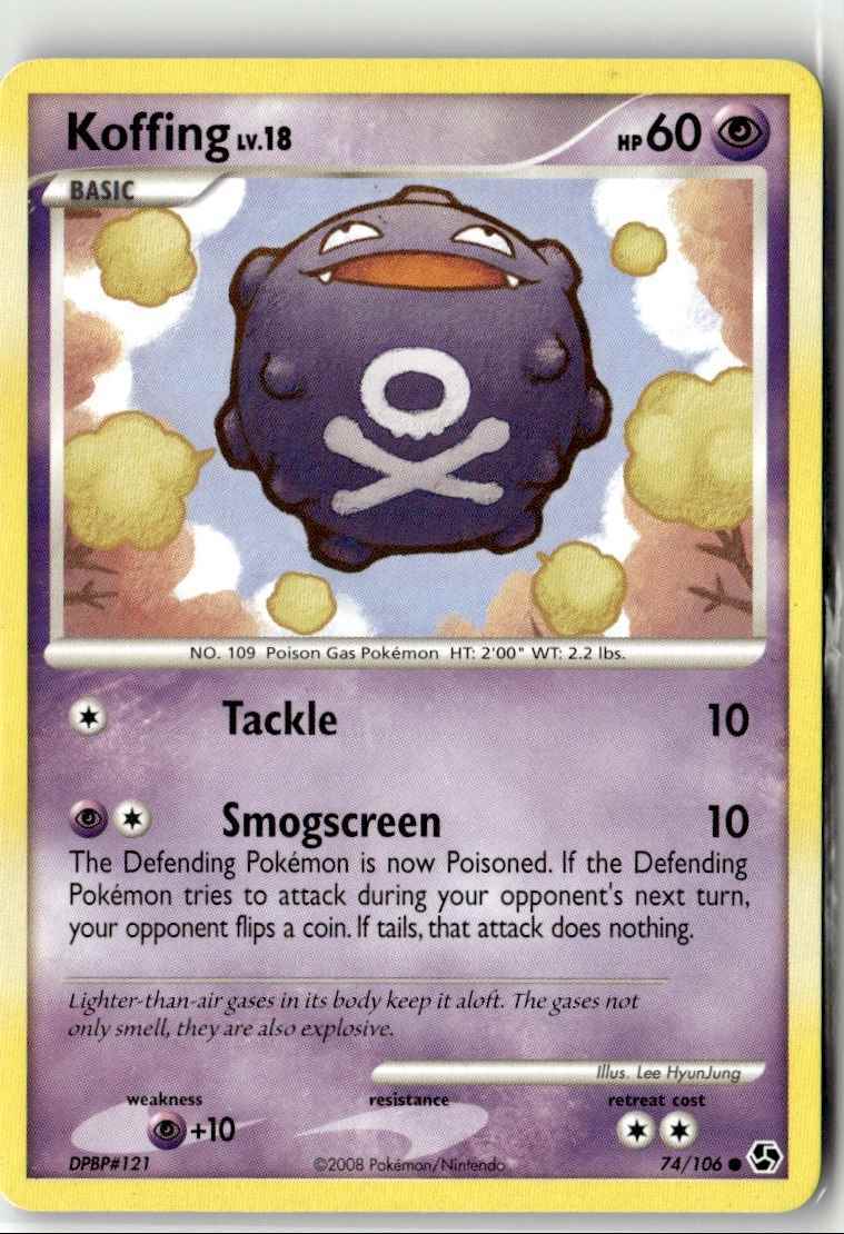 2008 DIAMOND & PEARL GREAT ENCOUNTERS KOFFING 74/106