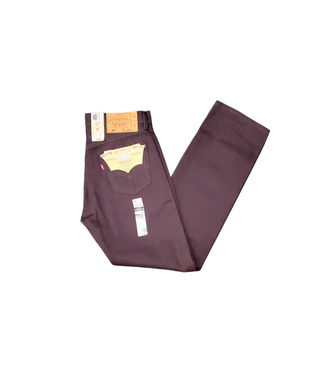 Levi's Men's 501 Original Shrink to Fit Jean Eggplant 31W x 32L