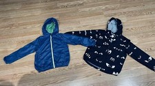 2x GAP Kids Black/White Eyes Rain Jacket Boy/Girl SZ L ALPINE DESIGN SZ M 5